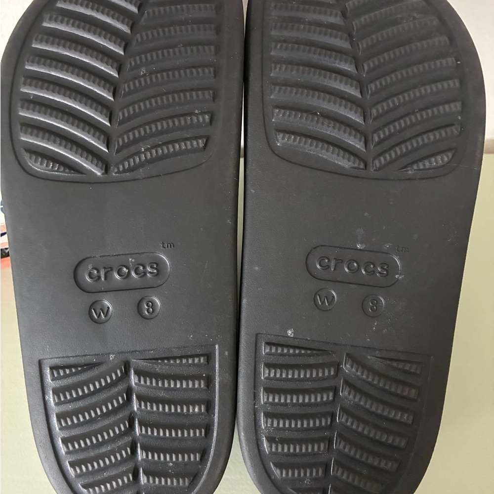 CROCS Black Platform Clog Mule - Picture 5 of 5